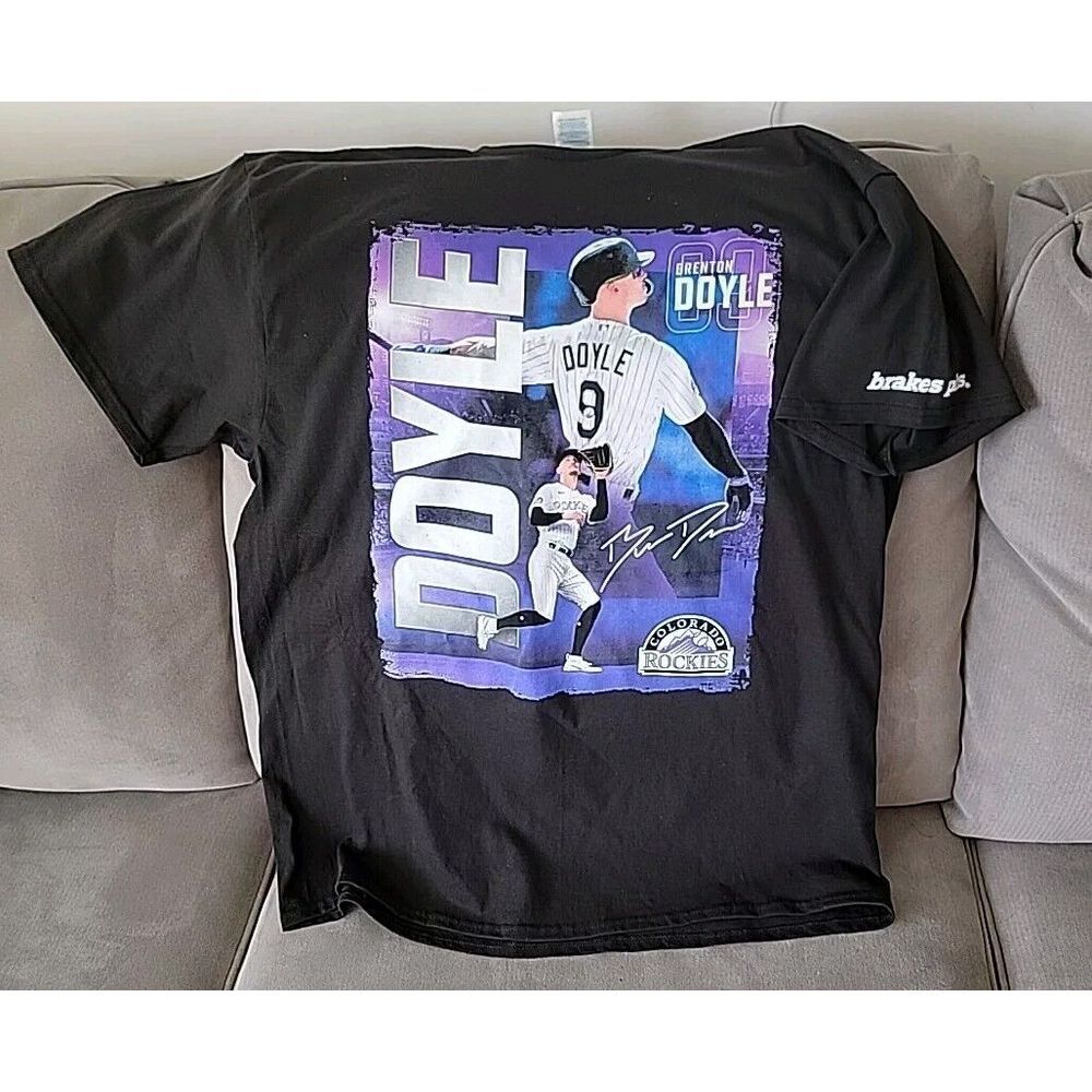 Colorado Rockies Brenton Doyle T-Shirt Men XL Black‎ MLB Baseball Tee
